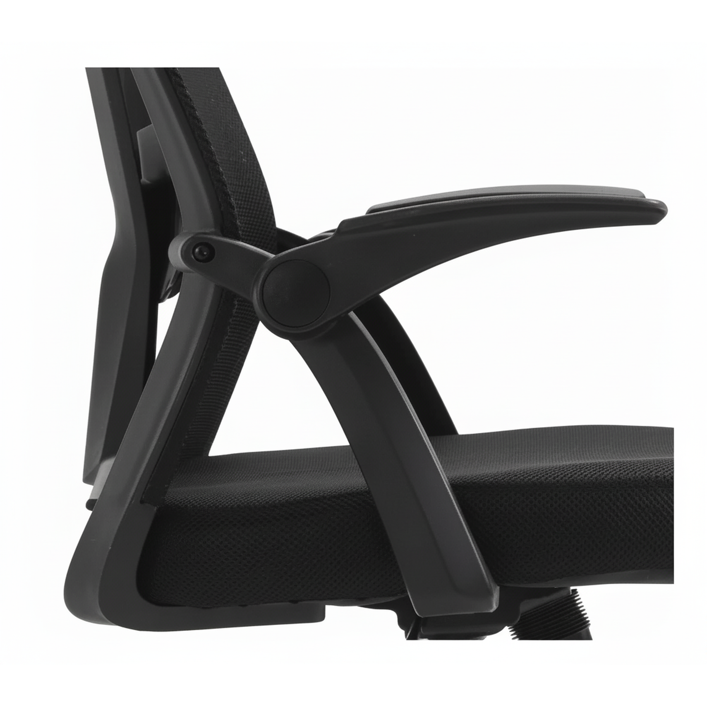 Silla Ergonómica Giratoria para Oficina con Respaldo en Malla y Brazos Abatibles