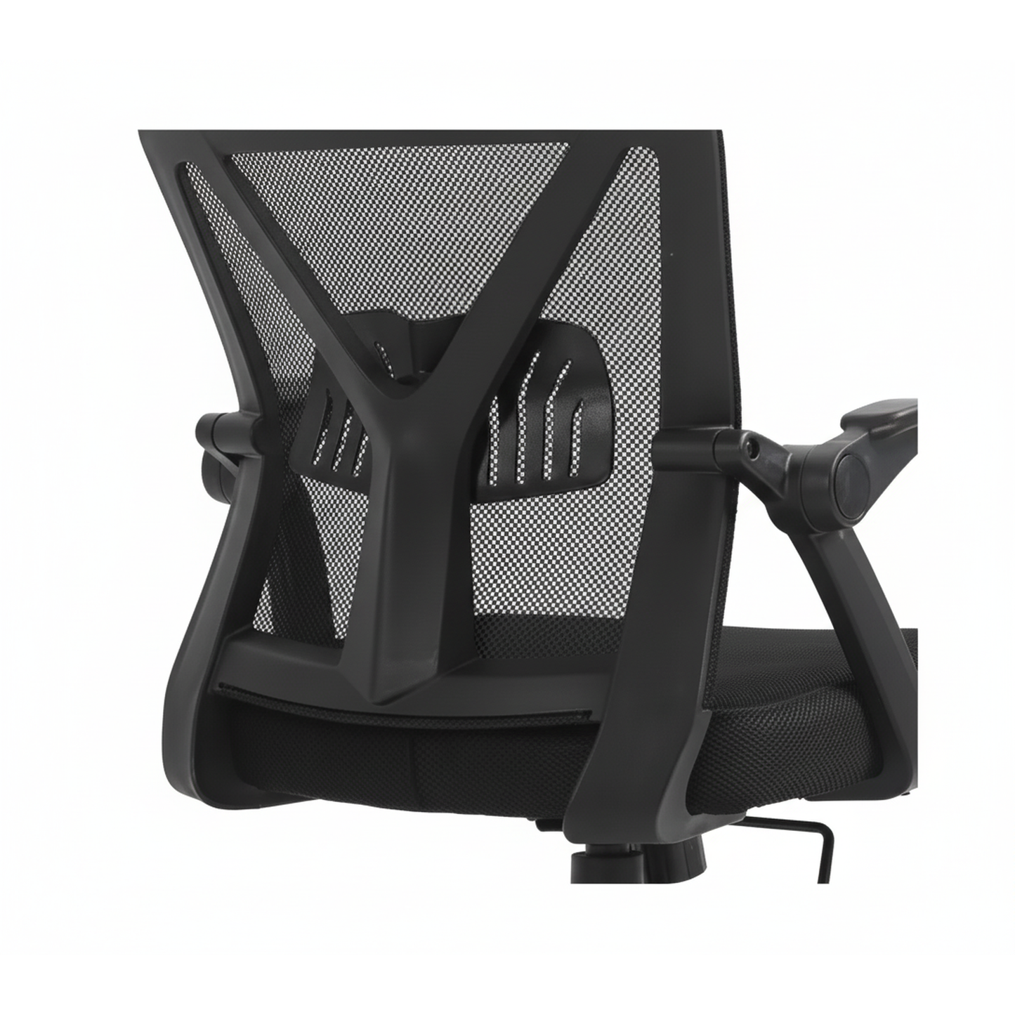 Silla Ergonómica Giratoria para Oficina con Respaldo en Malla y Brazos Abatibles