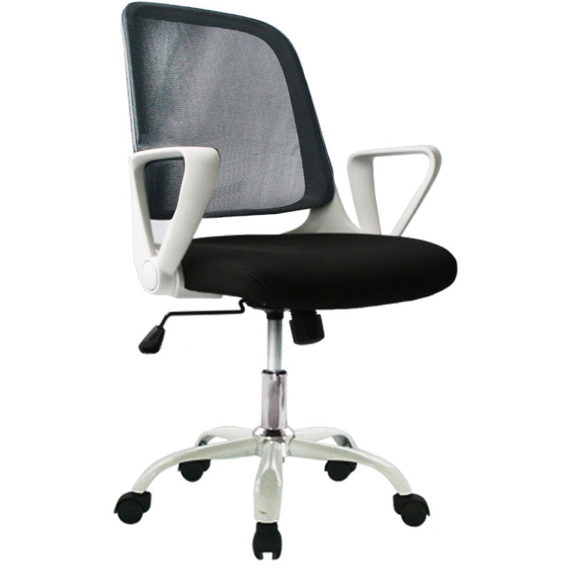 SILLA ERGONOMICA GIRATORIA PARA OFICINA BIRMANIA MARCO BLANCO