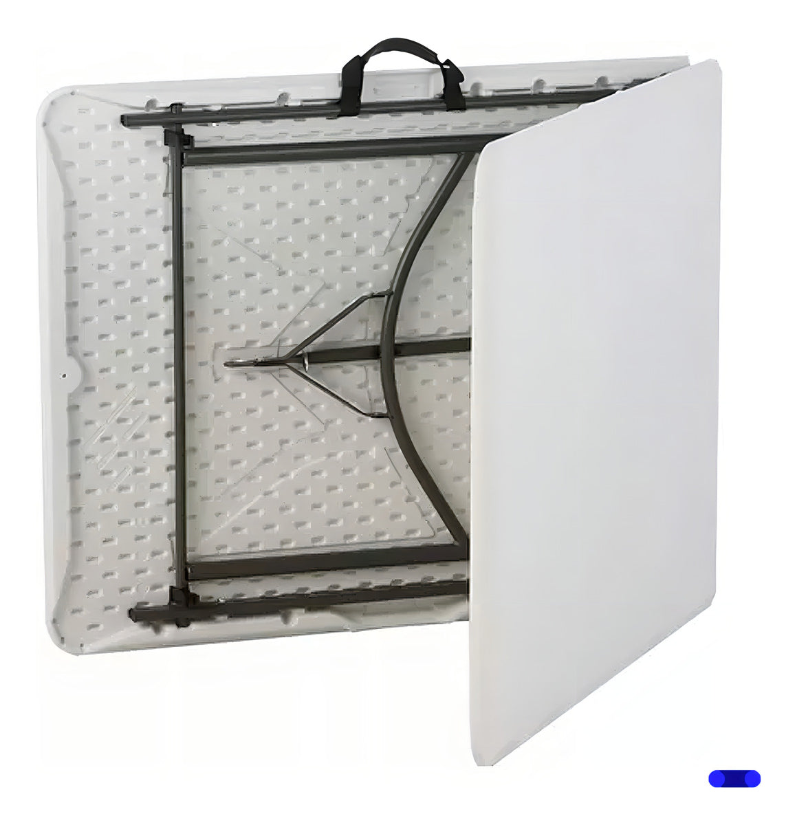 Mesa Portafolio Plegable 180cm Resistente Exterior Jardin Color Blanco
