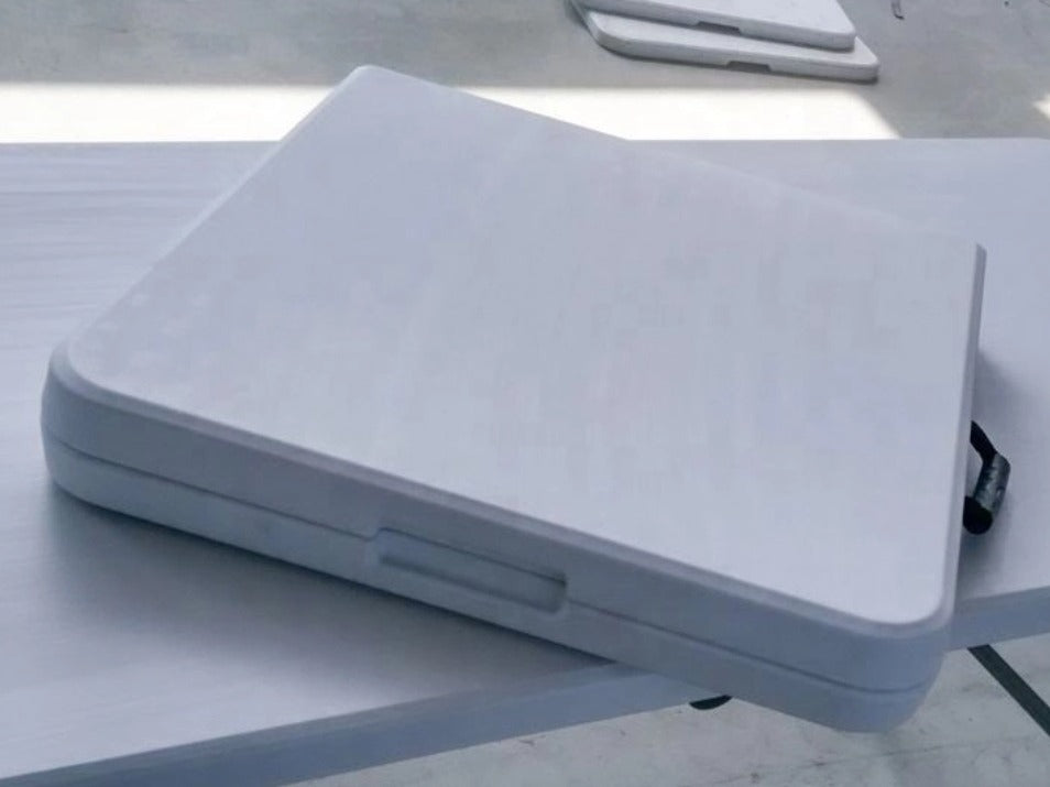 Mesa Plegable Alta Calidad Color Blanco 180x74x75 Cms