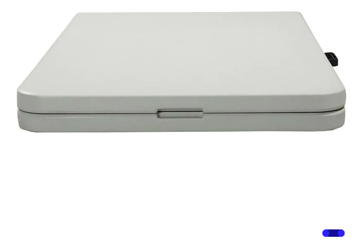 Mesa Portafolio Plegable 180cm Resistente Exterior Jardin Color Blanco