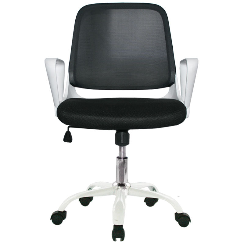 SILLA ERGONOMICA GIRATORIA PARA OFICINA BIRMANIA MARCO BLANCO
