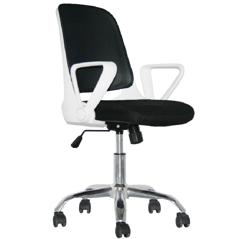 SILLA ERGONOMICA GIRATORIA PARA OFICINA BIRMANIA MARCO BLANCO