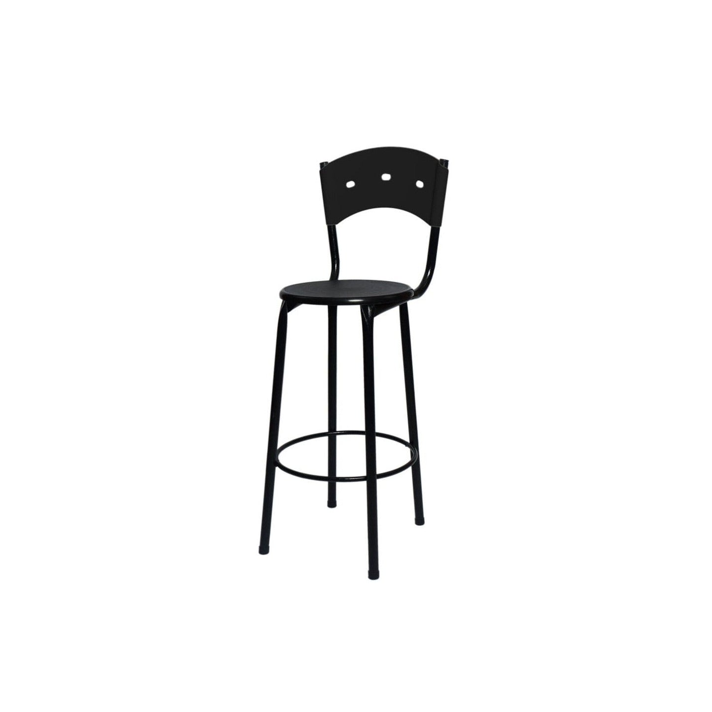 Silla Karla Asiento Pequeño Alta Negra