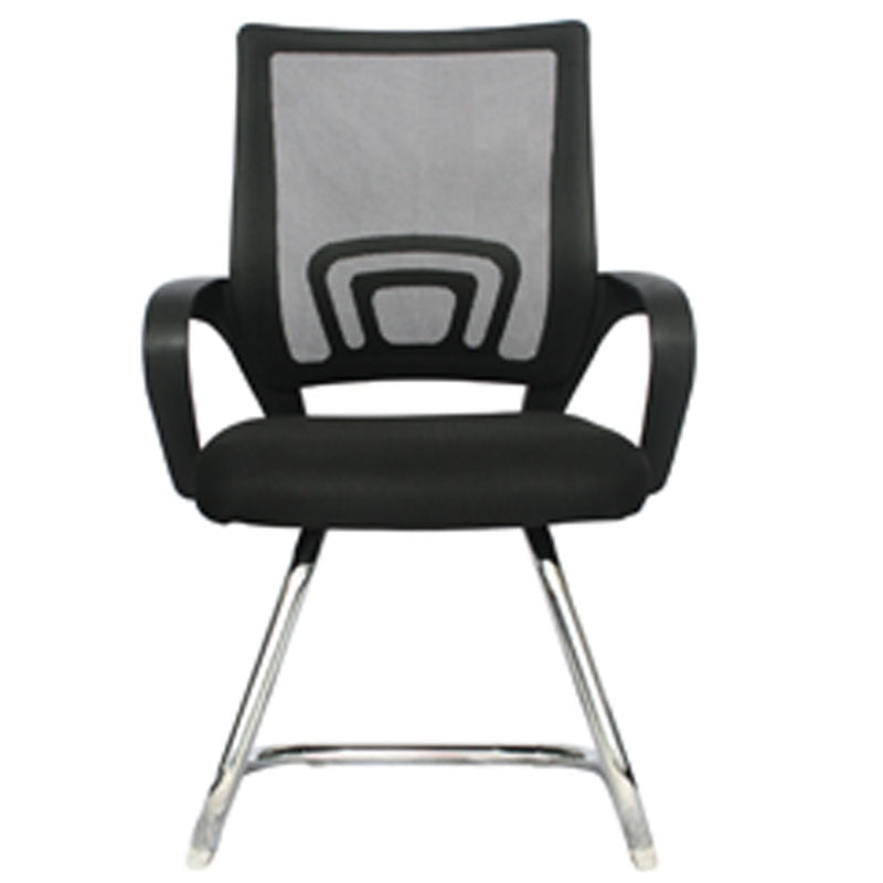 Silla Interlocutora Ergonomica Atlanta Brazo Fijo Estructura Cromada