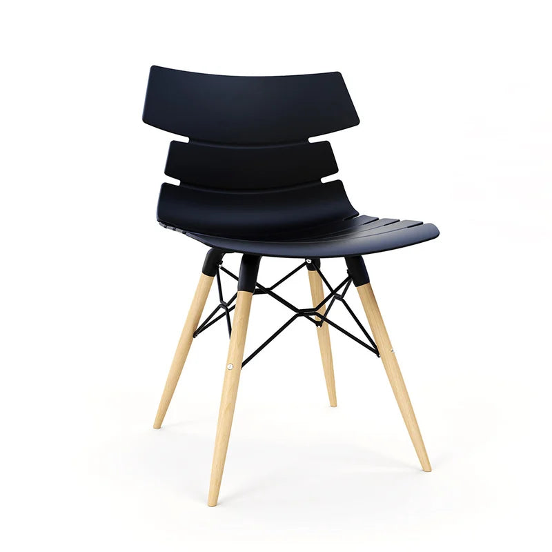 Silla Baly Resistente a Interiores y Exteriores Patas de Madera