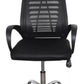 Silla De Oficina Ejecutiva En Malla Negra Ergonómica