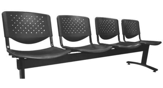 Kit Por 4 Sillas Para Sala De Espera Cuatro Puestos