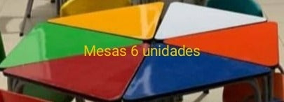 Mesa Infantil Por 6 Piezas