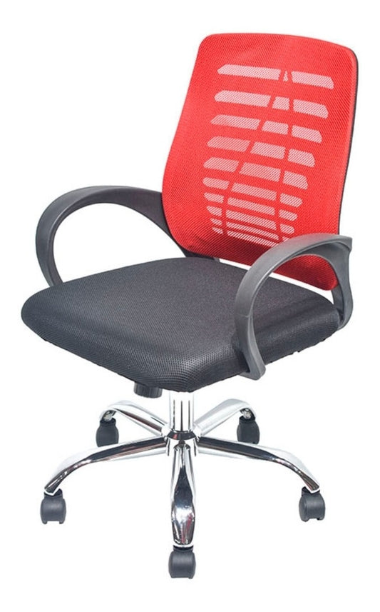 Silla Ejecutiva Ergonomica Con Base En Cromo