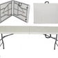 Mesa Plegable Alta Calidad Color  Blanco 180x74x75 Cms