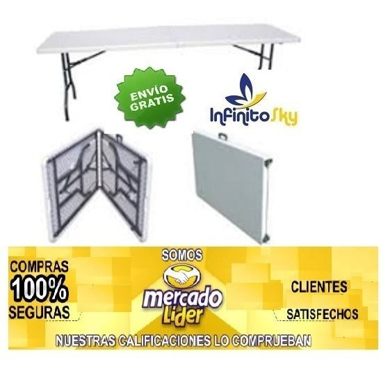 Mesa Plegable 180x74x75 Cms