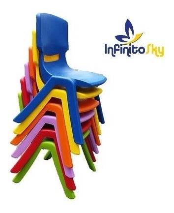Silla Infantil Por Doce Unidades Color Lila
