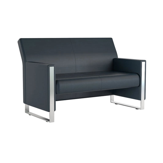 Sofa para Sala de Espera Boreal  2  Puesto Base Cromada