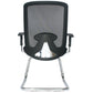 Silla Interlocutora Ergonomica Roma Brazo Graduable Estructura Cromada