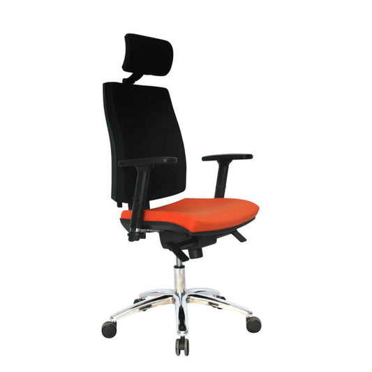 Silla Gerencial  Job Alta  Ergonomica Brazo en T Base Cromada