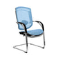 Silla Interlocutora Ergonomica Sidney  Brazo Fijo Estructura Cromada