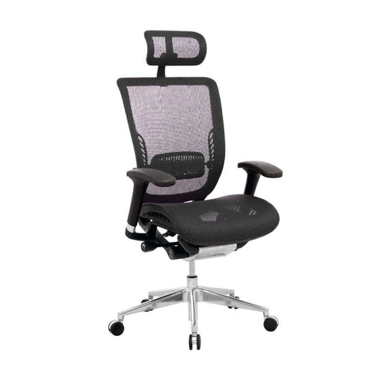 Silla Presidencial Japon Ergonomica Brazo en T Base Cromada