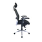 Silla Presidencial Monaco de Lujo Ergonomica Brazo en T Base Cromada Cabecero Graduable