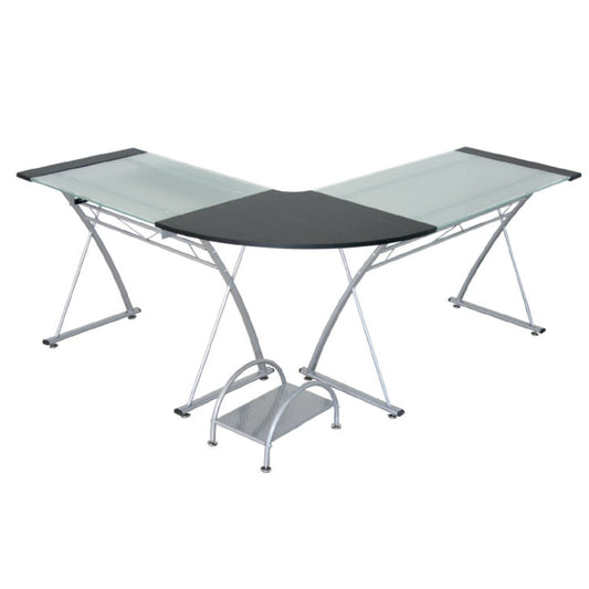 Escritorio Gerencial Sahara Vidrio  SANDBLASTING en L 175cm x 150 cm