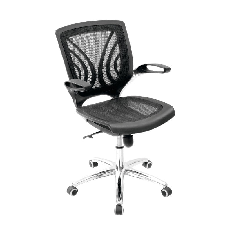 SILLA ERGONOMICA GIRATORIA PARA OFICINA TIBET MARCO NEGRO