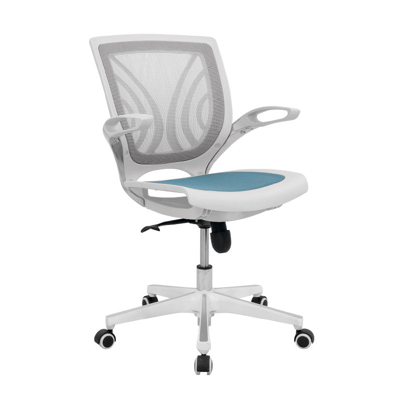 SILLA ERGONOMICA GIRATORIA PARA OFICINA TIBET MARCO BLANCO