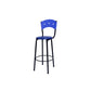 Silla Karla Asiento Pequeño Alta Azul