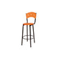 Silla Karla Asiento Pequeño Alta Naranja