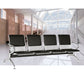 Asiento Tandem Silla de Espera Coca Acero Base Cromada Tapizado