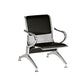 Asiento Tandem Silla de Espera Coca Acero Base Cromada Tapizado