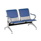 Asiento Tandem Silla de Espera Coca Acero Base Cromada Tapizado