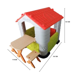 Casa Play House Con Mesa y Sillas